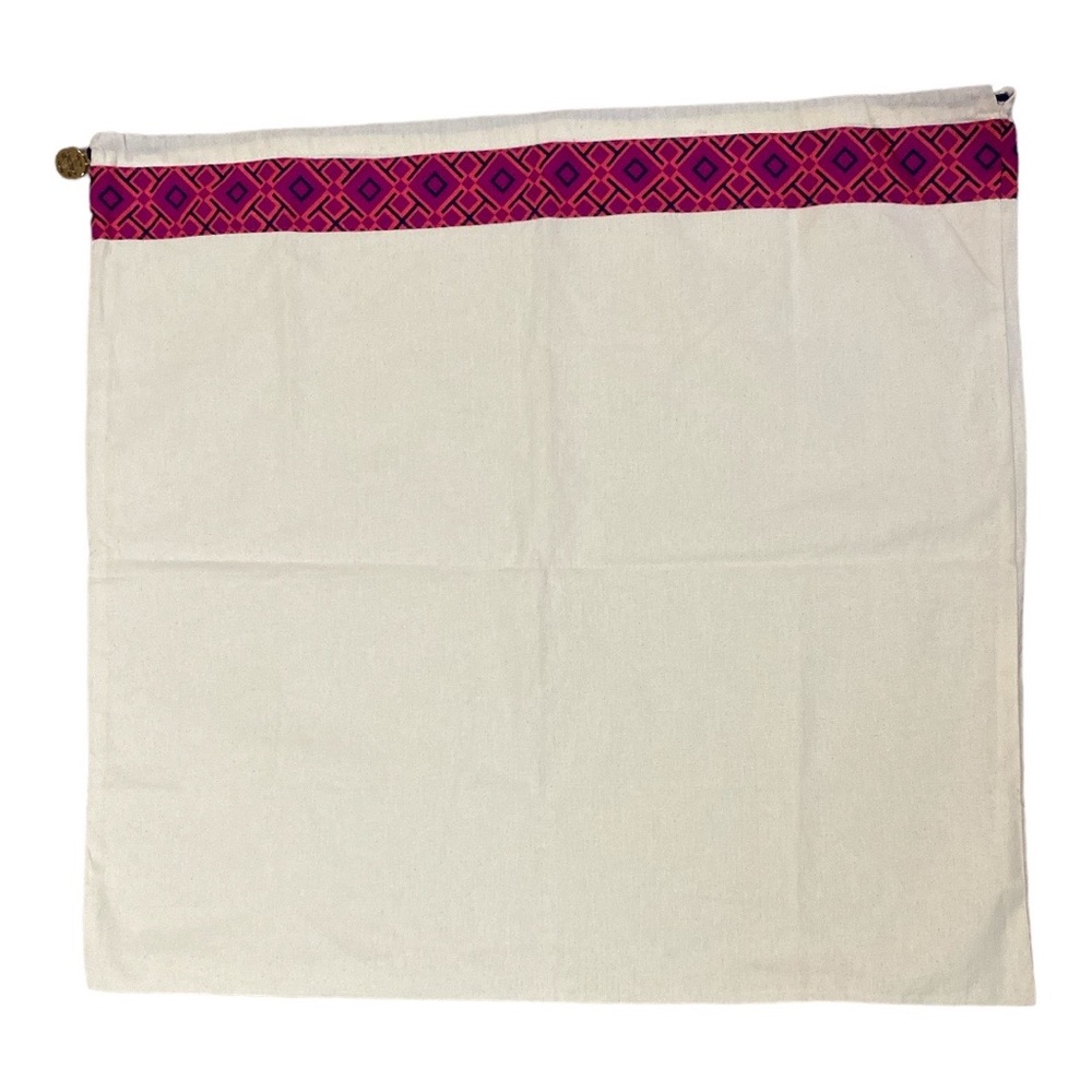 Tory Burch Dust Bag Cream Pink, Orange and Navy